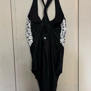 Raj Monochrome Geometric One Piece Swimsuit